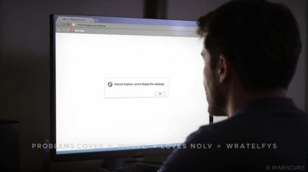 Internet Explorer ne peut pas afficher cette page web
