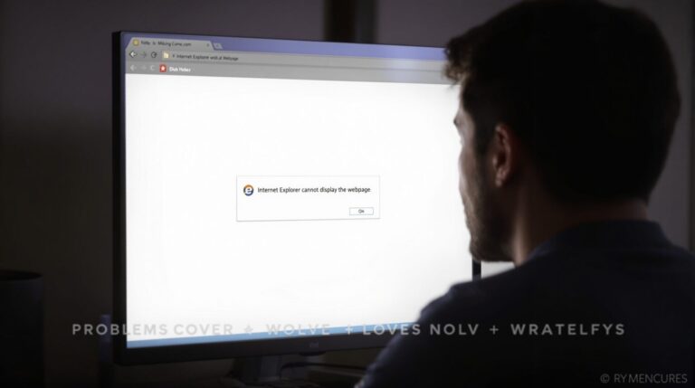 Internet Explorer ne peut pas afficher cette page web